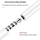 Auxiliary audio splitter lighting to 3.5mm jack cable IOS headphone adapter for iPhone 13 12 11 X 8 7