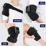 Smart EMS Microcurrent Knee Massager Shoulder Brace Adjustable Vibrations Heating Pad Wireless Electric Body Massage Tools