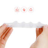 Hallux Valgus Big Foot Bone Silicone Overlapping Corrector Four-toed Toe Divider Adult Portable Home 1 Pair