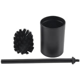 For Thorough and Easy Cleaning in Black Toilet Brush with Plastic Bristles
