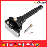 Woodworking Scriber Aluminum Alloy Scribe Ruler Wood Carving Versatile Scribing Marking Engraving Gauge Hand Measurement Tool