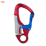 30KN Outdoor Rock Climbing Master Lock Carabiner Safety Buckle Mountaineering Downhill Safety Hook Climber Working Locking Snap