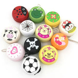 Ball Cute Animal Prints Wooden Yoyo Ladybug Kids Yo-Yo Creative Yo Toys for Children