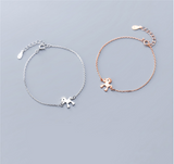 Pure Silver Benmingnian Simple Student Pony Bracelet