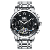 GUANQIN Business Sports Tourbillon Men's Mechanical Automatic Watch Hollow Design Stainless Steel Sapphire 30M Waterproof 2022