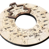 1PCS/2PCS/3PCS Music Instrument Wood Melody Maker of Fifths Circle Wooden Wheel and Musical Tool