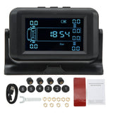 Tire Pressure Monitoring System RV TPMS High Accuracy Universal 4 Alarm 15bar Wireless with 10 Sensors for Camper for Trailer