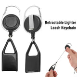 CRUSHER 10 Pcs Silicone Lighter Retractable Keychain Protective Sleeve Holder Leash Safe Stash Clip Cover Smoking Accessories