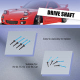 4Pcs Front & Rear Drive Shaft CVD 54515 54516 42Mm 39Mm For Tamiya XV-01 TC-01 XV01 TC01 1/10 RC Car Upgrades Parts
