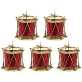 5 Pcs Miniature Drum Model Decor Doll House Decor Musical Instrument Mini House Decor