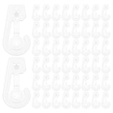 100pcs Plastic Snap Hook Securely Holding Document Bags Clip Coat Hooks Heavy Duty Hooks Kitchen Closet Hanger Organizer For Organizing And Carrying