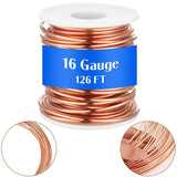 Bare Dead Soft Copper Wire For Jewelry Making, 1 Pound Spool (16 Gauge,0.051In Dia, 126In Length)