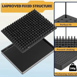 Model Painting Stand Base (19 X 14 Holes) And 27PCS Alligator Clip Sticks Set Modeling Tools For Airbrush Spra Durable