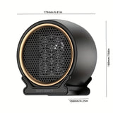 1pc Small Heater With Heating And Fan Modes Hot Wheel Heater Electric Heating Small Solar Table Small Fast Heating Heater For Home Office