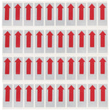 100pcs Red Arrow Self-Adhesive Stickers For Bag Sealing Directional Labels For Garbage Bags Envelopes Small Arrow Marking Labels Adhesive Seal Labels