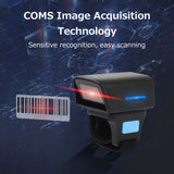 Wearable Ring Type Barcode Scanner - USB Wired + 2.4G + BT Three-Mode Connection, Supports One-Dimensional Barcode & QR Code Scanning