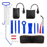 Top-Car Emergency Kit With Car Window Wedge, Air Wedge Bag Pump, Long Reach Grabber, Auto Trimming Removal Tool