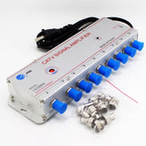 JMA 10308 Cable TV Booster CATV Signal Amplifier 1 IN 8 OUT 30DB 220V