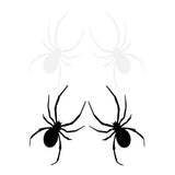 2 Pairs Of Spider Shape Car Stickers Bumper Decals Funny Spider Sticker For Car Decorative Spider Decals Car Rear Novel Stickers