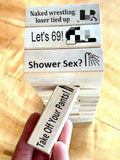 Block Couple Activities Date Ideas Valentine Tumbg Tower Stacking Bloc Game For Adults Couples Night Party