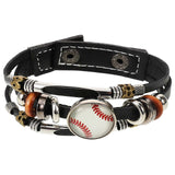 Sports Style Bracelet Vintage Wrist Chain Imitation Leather Bracelet Retro Wrist Jewelry for Daily Wear