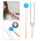 432HZ Alloy Sound Healing Therapy Tool Set Aluminum Alloy, Wood Tuning Fork Hammer Storage Bag