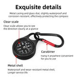 Small Survival Keychain Zipper Pull Mini Compass for Outdoor Backpack Camping Hiking Pocket Navigator Adventure Tool