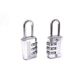Mini Alloy Padlock 3/4 Digit Dial Combination Password Code Number Safety Travel Security Lock for Lage Suitcase Drawer