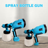 580W 1000ML Handheld High Micro Electric Spray Gun Cordless Paint Sprayer Auto Furniture Steel Coating Airbrush