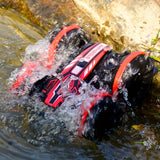 New 2.4G Amphibious Stunt Remote Control Car Double-sided Rolling Children's Electric Toy