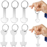 6 Pcs Shopping Trolley Tokens Cart Quarter Keychain Trolley Token Keychain Shopping Trolley Token Key Ring
