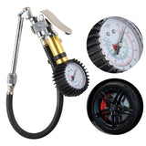 0-220Psi Air e Tyre Pump Iator Heavy Duty Gun with Rubber Hose Pressure Gauge High Precision for Car Truc Tires
