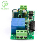315MHZ 433MHz DC 12V 220V 10A 1CH 1 Way Ch Channel Wireless RF Remote Control Board Transmitter Receiver Relay Switch Module