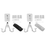 Instant Lock Convenient Seawater Resistant Quick Release Snap Davits Set 304 Stainless Steel Red for Yachts