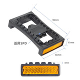 Nylon Reflective Conversion Accessories 1 Pair Bicycle Clips Clasp MTB Lock Pedals for SHIMANO