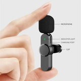 3-in-1 Lavalier Lapel Wireless Microphone Professional Mini Mic for Mobile Phone Camera Studio Use Live Streaming Teaching