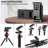 Metal Phone Holder Clamp Portable Z-Shape with Cold Shoe SmartPhone Tripod Mount Clip for Tiktok Vlog Photography Video Light