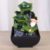 1pc USB Powered Tabletop Fountain With Lights, Home And Office Decor, Portable Tabletop Waterfall Kit Relaxation Decor, Gift For Family And Friends, Holiday Gifts, Home Decor Halloween Gifts