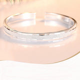 Simple Fashion 999 Sterling Silver Bracelet For Women