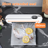 with 10Pcs Bags Automatic Household Food Seag One Touch Powerful Vacuum Sealer hine