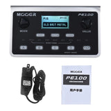 MOOER PE100 Portable Multi-Effects Processor - Guitar Effect Pedal with 39 Effects, 40 Drum Patterns, 10 Metronomes, Tap Tempo