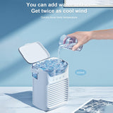 Portable Mini Spray Water Desktop Fan - Small Air Conditioner with Timer for Room