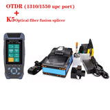 OTDR+ K5 splicer, fiber optic fusion splicer available in English French Spanish Russian Portuguese