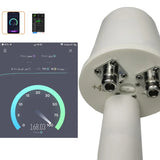 Mesh Dual Polarization Antenna Horn 1700-4200Mhz Wifi 3G 4G 5G Parabolic Dish Reflector 2X 32Dbi Only Feed