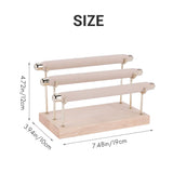 Wooden Ring Holder T-Bar Bracelets Anklets Display Stand Packaging Jewelry Tool 1
