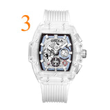 Faion Watch Men and Women Brand ONOLA Luxury Transparent Plastic  Waterproof Quartz Silicone Men Watches relojes para hombre