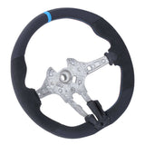 For M Performance V2 Flat-Bottom Nappa Suede Steering Wheel Replacement for  3 Series F30/F31/F34 M Sport 2013 2014 2015-2019