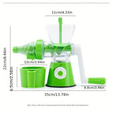 1pc Household Small Manual Juicer Squeezer, Thickened Fruit Squeezing Multifunctional Detachable Kitchen Hand Shaker Juice Maker