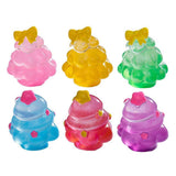 6pcs Miniature Glow-in-the-dark Christmas Tree Decoration Mini Luminous Christmas Tree Figurines Xmas Scene Layout Accessories