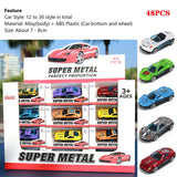 2024 New 60 PCS Alloy Diecast Toy Model Sport Racing Collection For Boys Gift Match Box Hot Wheels Car